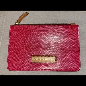 Dooney & Bourke pink clutch NWOT